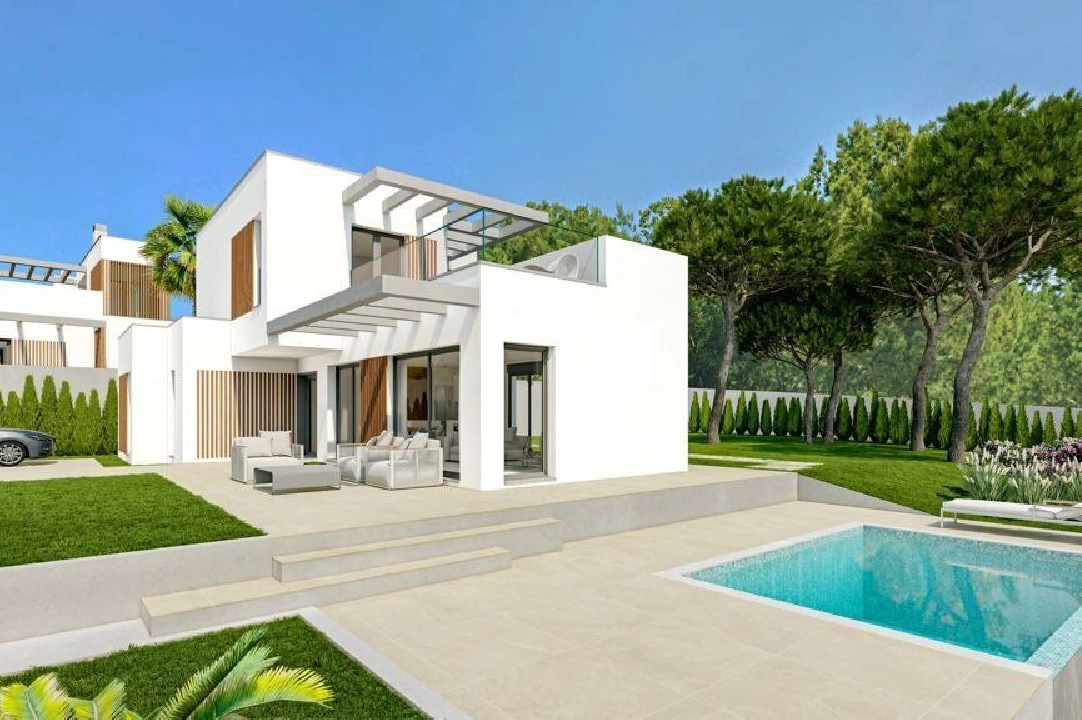 villa in Finestrat(Finestrat) for sale, built area 151 m², air-condition, plot area 409 m², 3 bedroom, 2 bathroom, swimming-pool, ref.: AM-1107DA-3700-1