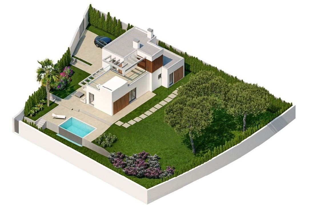 villa in Finestrat(Finestrat) for sale, built area 151 m², air-condition, plot area 409 m², 3 bedroom, 2 bathroom, swimming-pool, ref.: AM-1107DA-3700-9