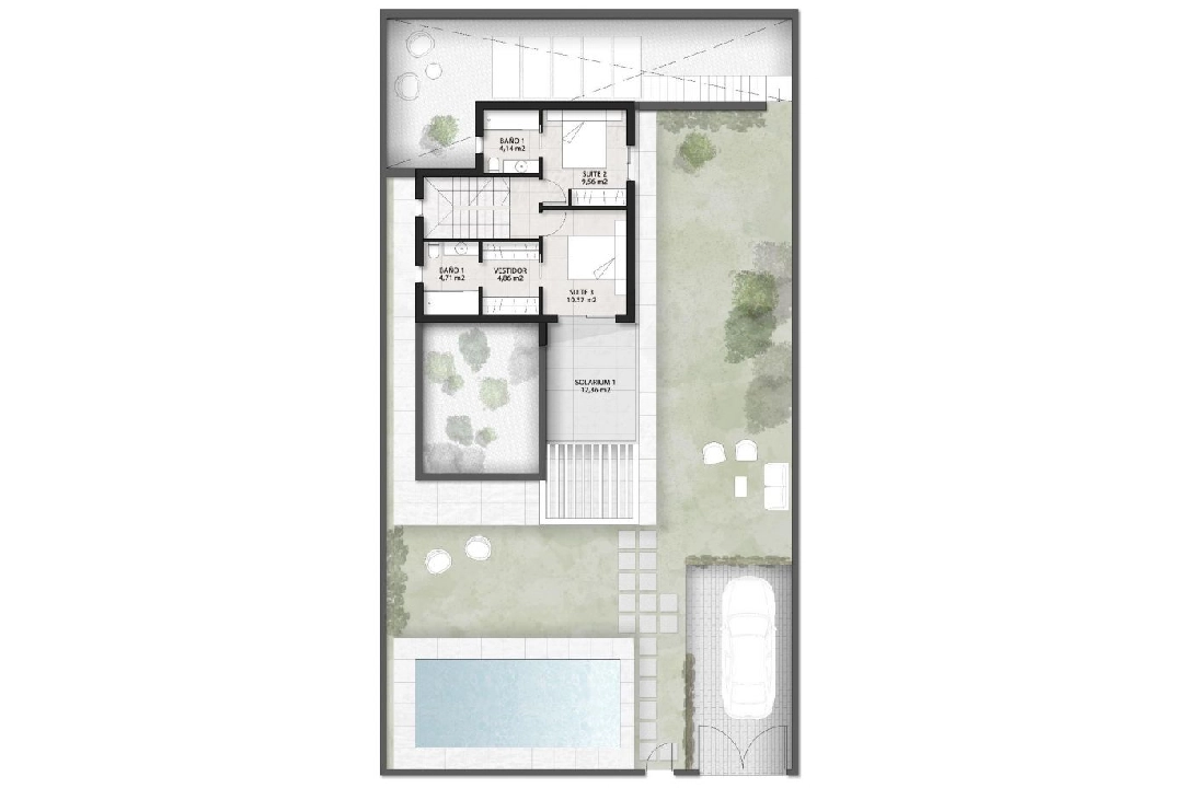 villa in Finestrat(Balcon de finestrat) for sale, built area 164 m², plot area 393 m², 3 bedroom, 3 bathroom, swimming-pool, ref.: AM-1129DA-3700-25