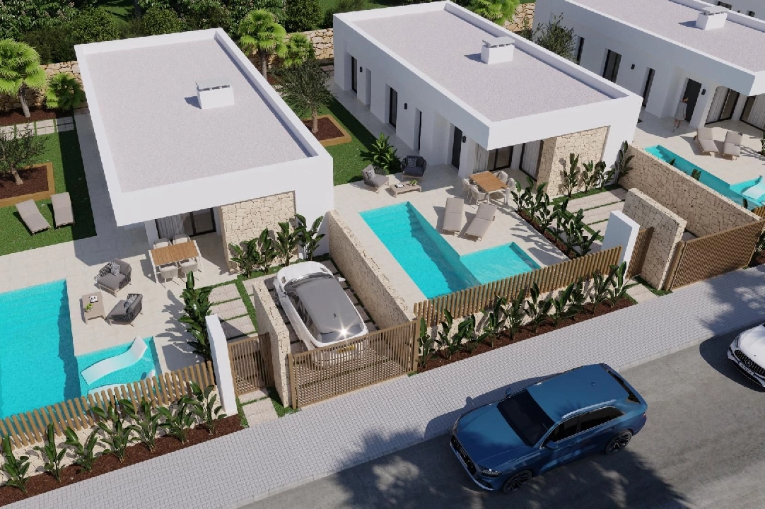 villa in Finestrat(Finestrat) for sale, built area 107 m², plot area 325 m², 3 bedroom, 2 bathroom, swimming-pool, ref.: AM-1161DA-3700-2