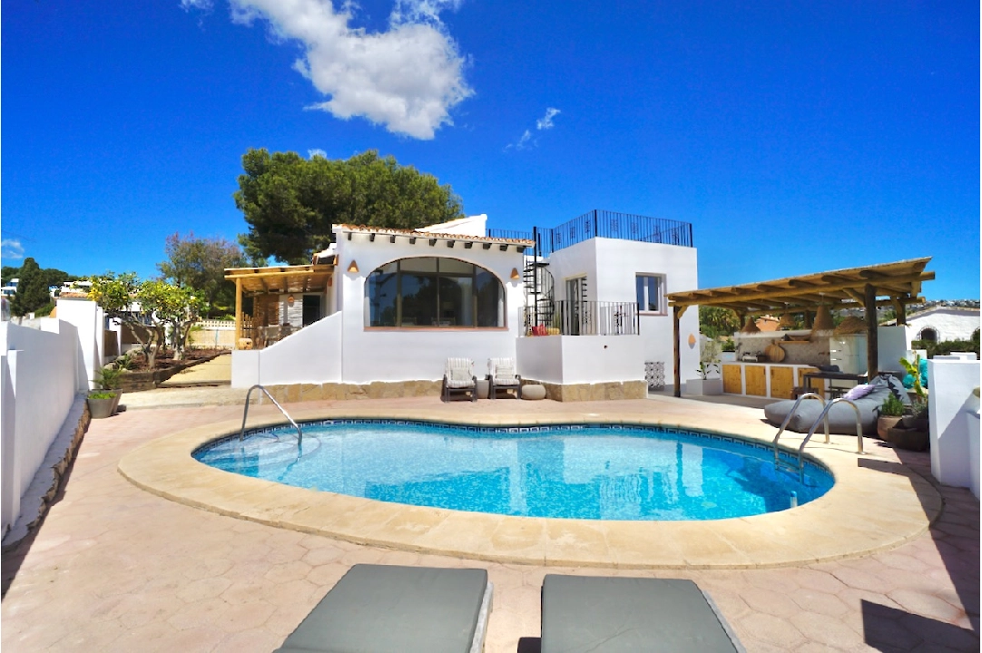 villa in Moraira(La Sabatera) for sale, built area 158 m², air-condition, plot area 581 m², 3 bedroom, 2 bathroom, swimming-pool, ref.: CA-H-1758-AMBEI-1