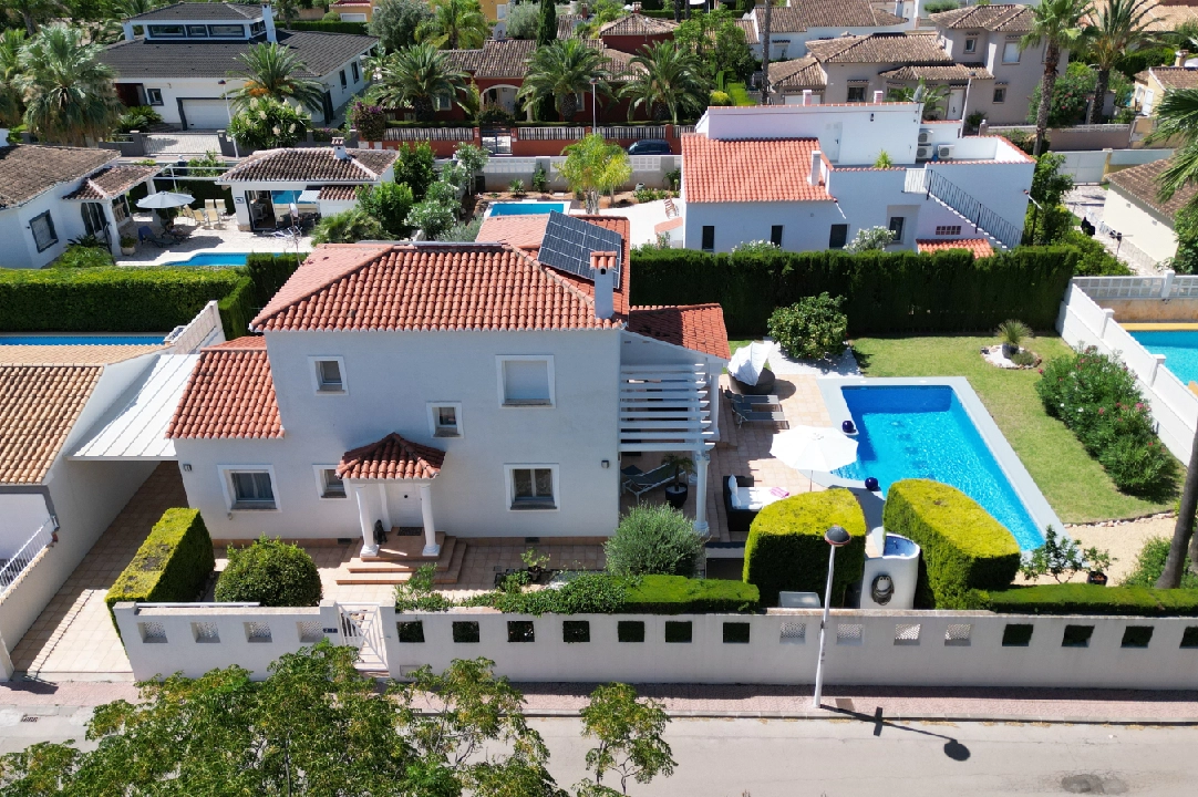 villa in Els Poblets(Barranquets) for holiday rental, built area 162 m², year built 2001, condition neat, + central heating, air-condition, plot area 650 m², 3 bedroom, 3 bathroom, swimming-pool, ref.: T-1115-24