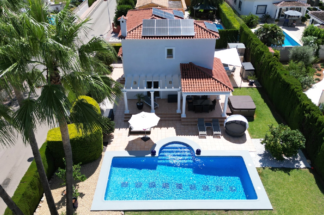 villa in Els Poblets(Barranquets) for holiday rental, built area 162 m², year built 2001, condition neat, + central heating, air-condition, plot area 650 m², 3 bedroom, 3 bathroom, swimming-pool, ref.: T-1115-26