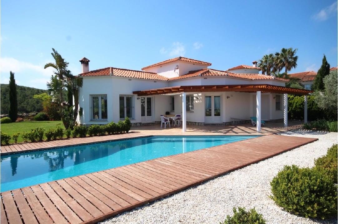 summer house in Oliva(San Pere) for holiday rental, built area 170 m², year built 2005, condition mint, + underfloor heating, air-condition, plot area 900 m², 3 bedroom, 2 bathroom, swimming-pool, ref.: V-1415-1